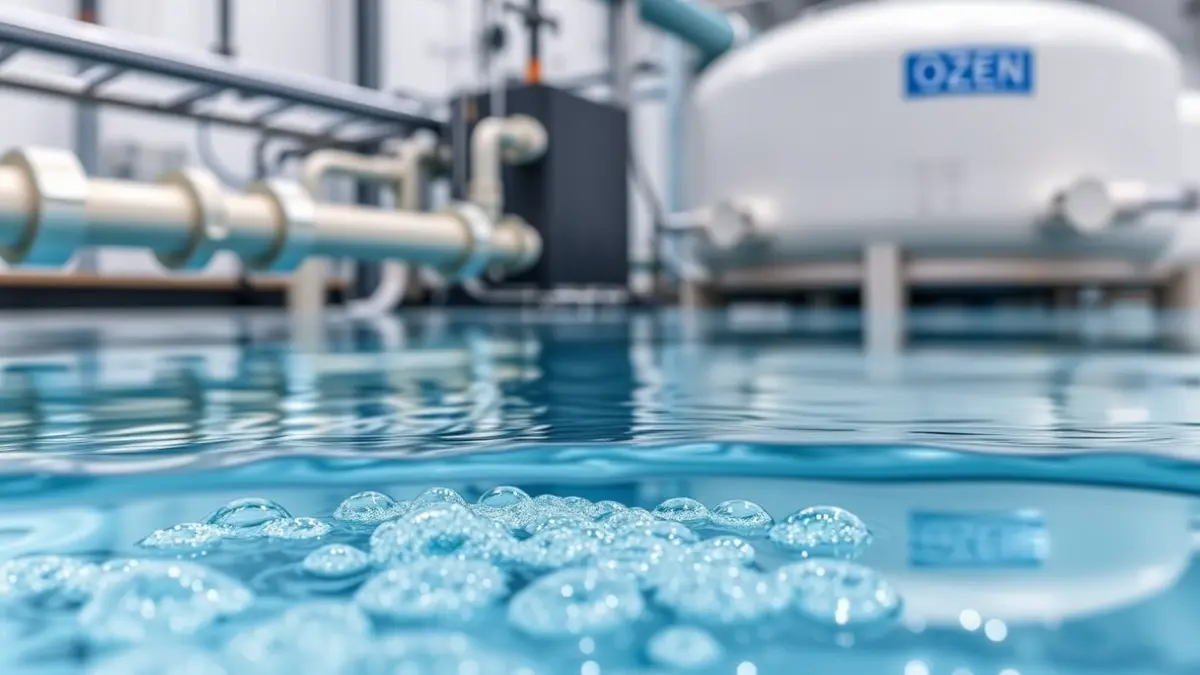 Imagen genérica de una planta de tratamiento de agua con tecnología de ozono.