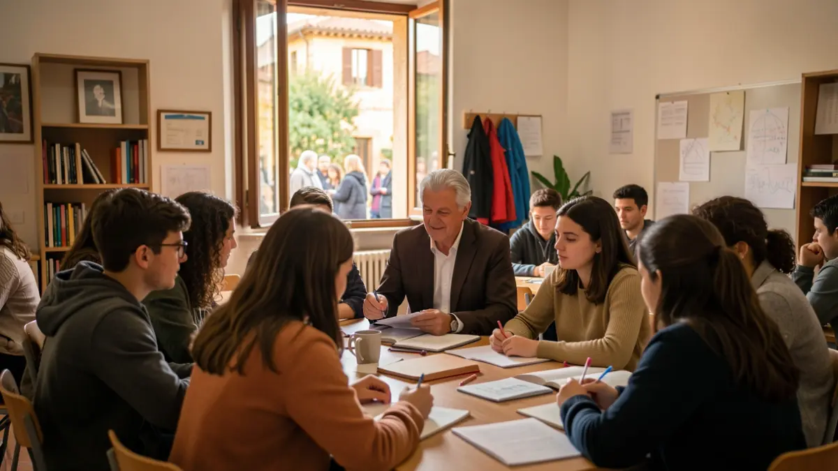 Imatge genèrica de professors impartint classes de repàs a alumnes.
