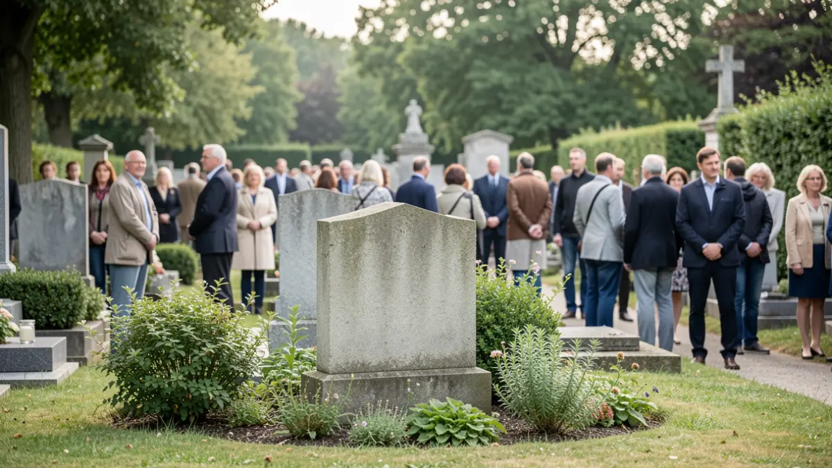 Generic image of a memorial space in a cemetery.