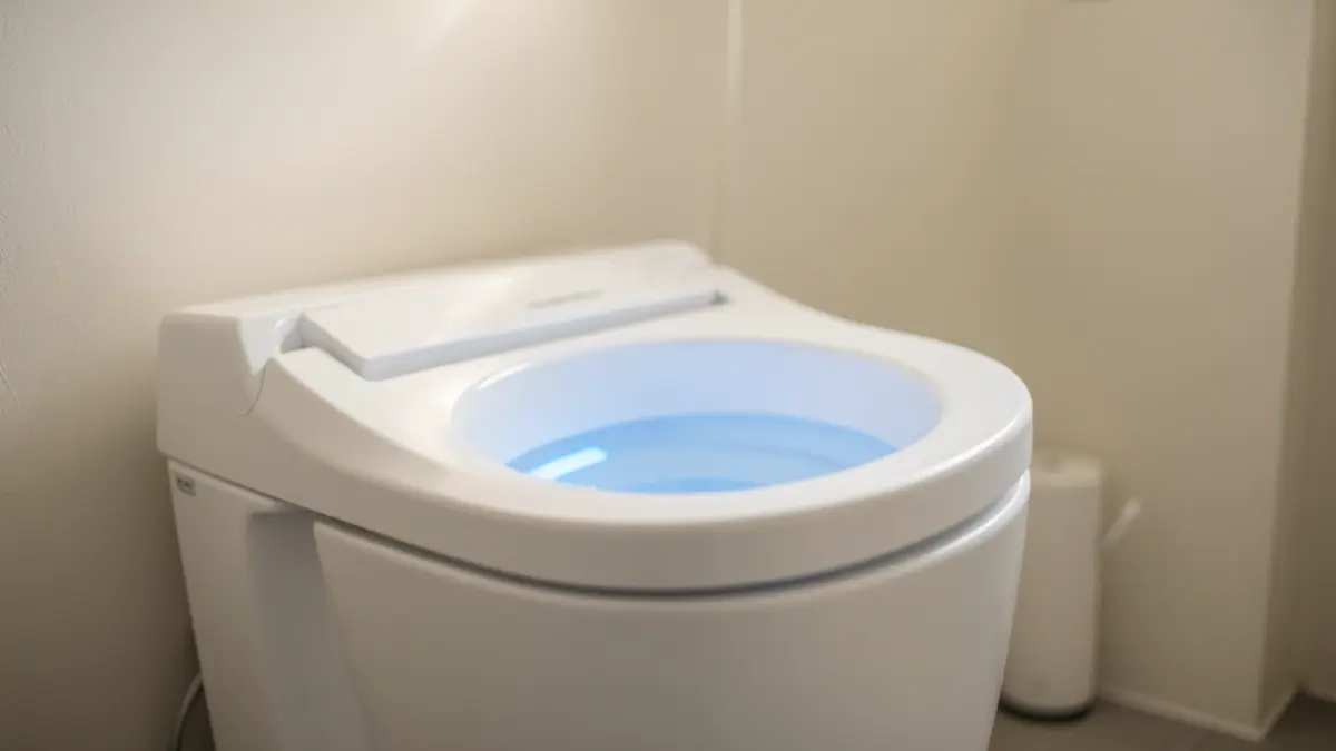Image of a smart toilet with bidet function.