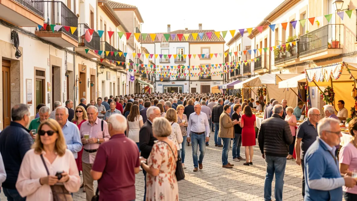 Imagen genérica de una fiesta local en Vila-real con gente de diversas edades.