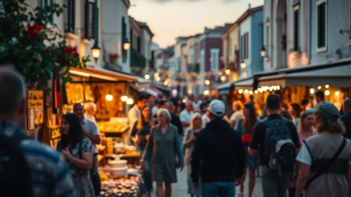 Imatge d'ambient festiu en un carrer de Xaló durant la celebració de Xalónia, amb activitats culturals i gastronòmiques.