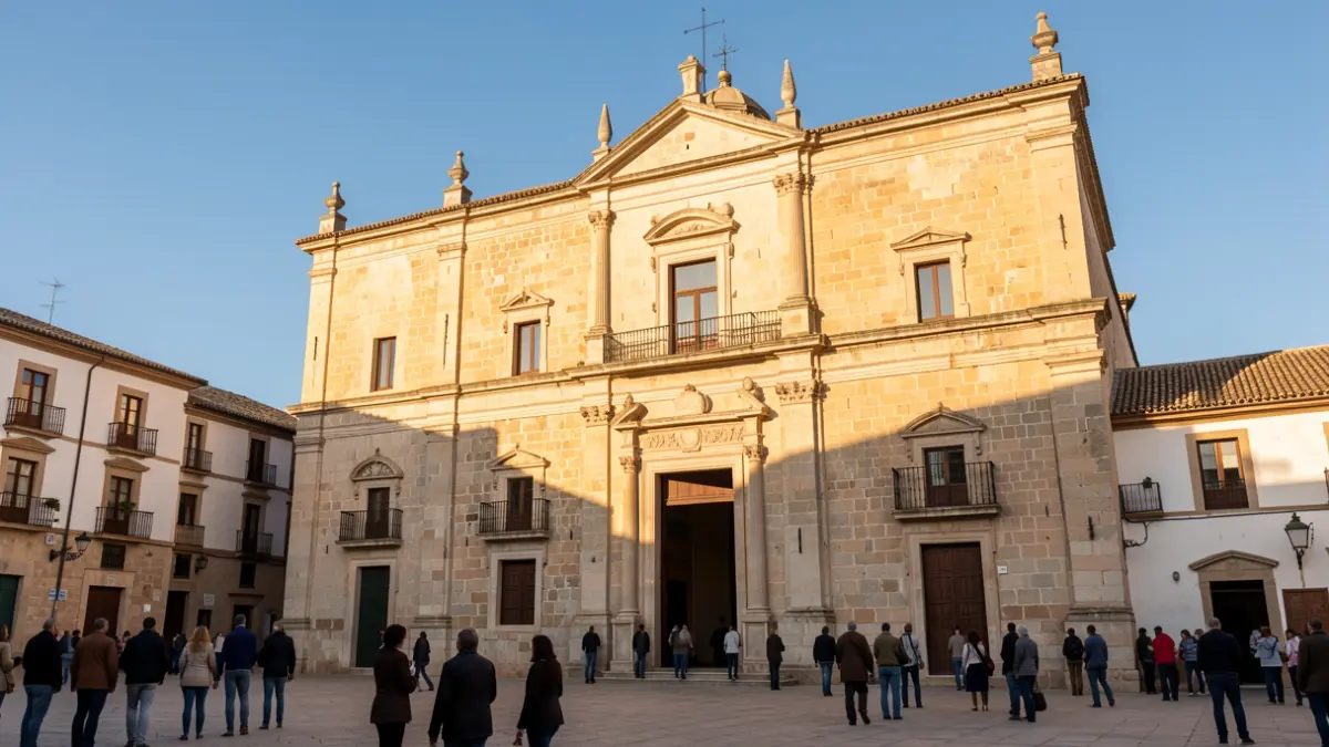 Facade of the Real Monasterio de Santa Clara in Xàtiva.