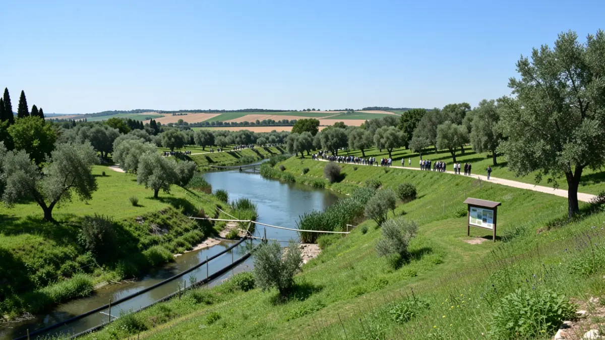 Imatge genèrica del Parc Natural del Fondo i el seu entorn fluvial amb activitats mediambientals.