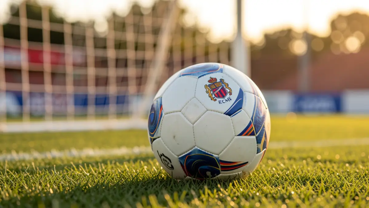 Imatge genèrica d'una pilota de futbol en un camp.