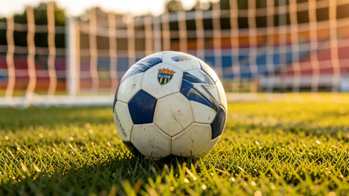 Imagen genérica de un campo de fútbol con un balón.