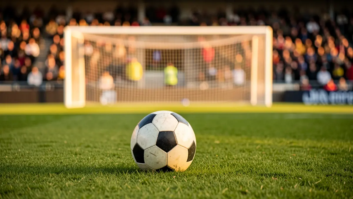 Imatge genèrica d'una pilota de futbol en un camp.