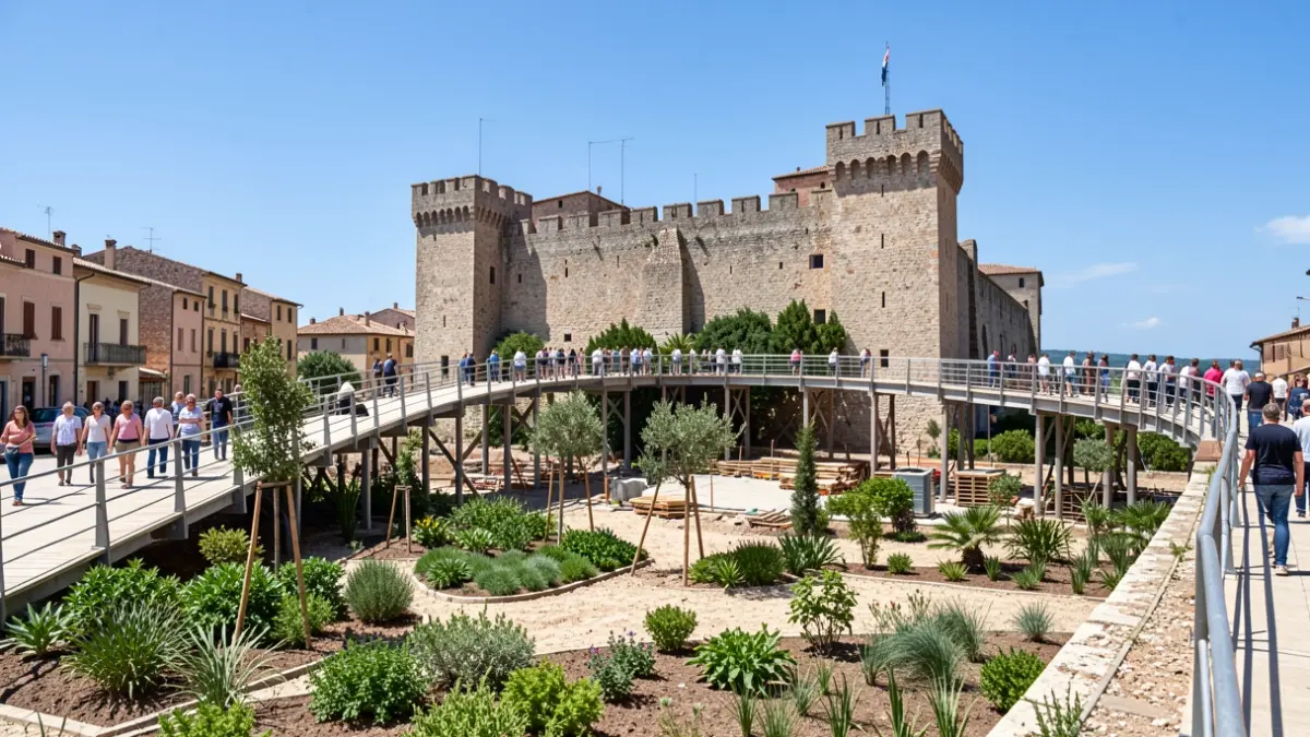 Construction of the Garden of the Thousand and One Nights project in Onda.
