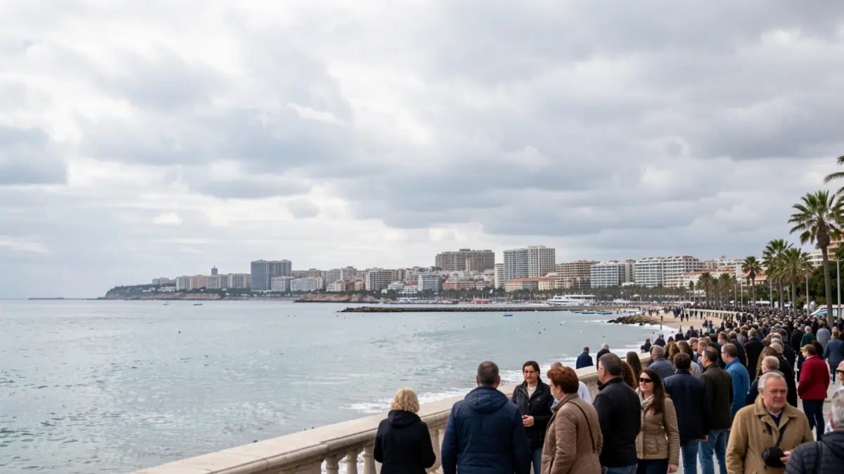 Generic image of Benidorm with a cloudy sky.