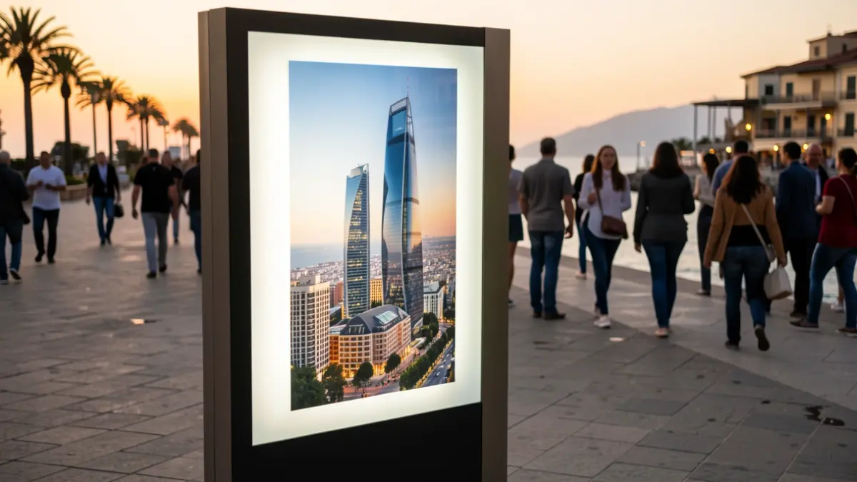 Imatge genèrica d'un espai d'art urbà amb una fotografia d'un gratacel.