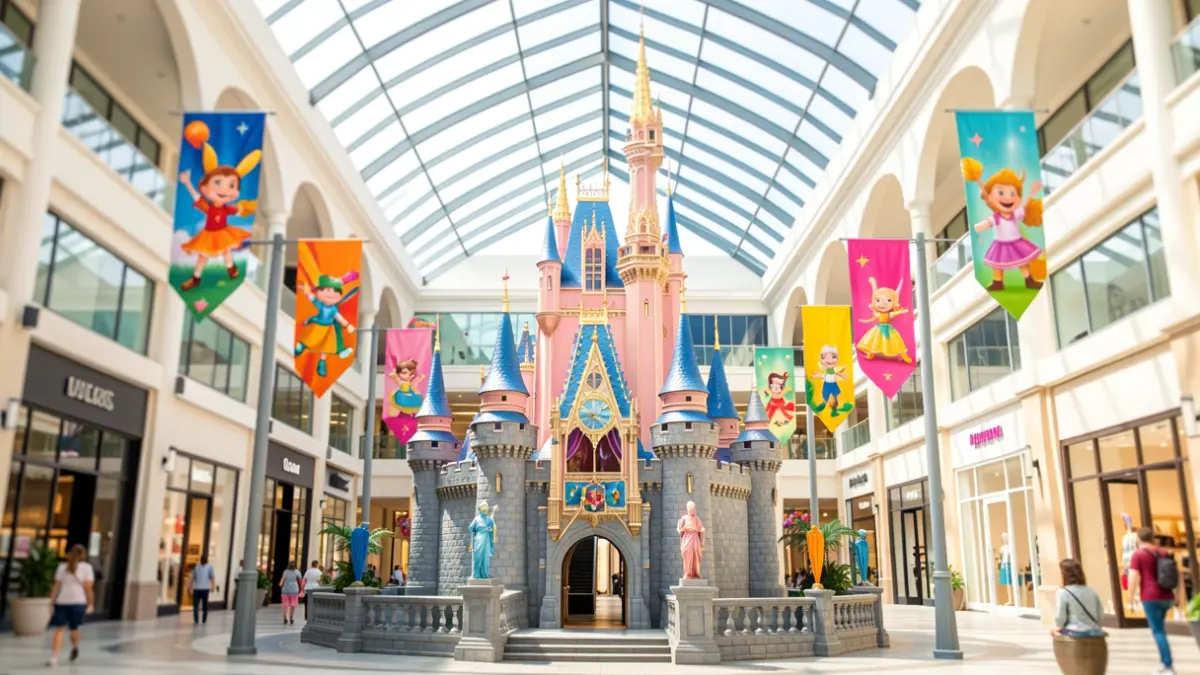 Castell de fantasia en el centre comercial Bonaire durant l'esdeveniment Magic Fun.