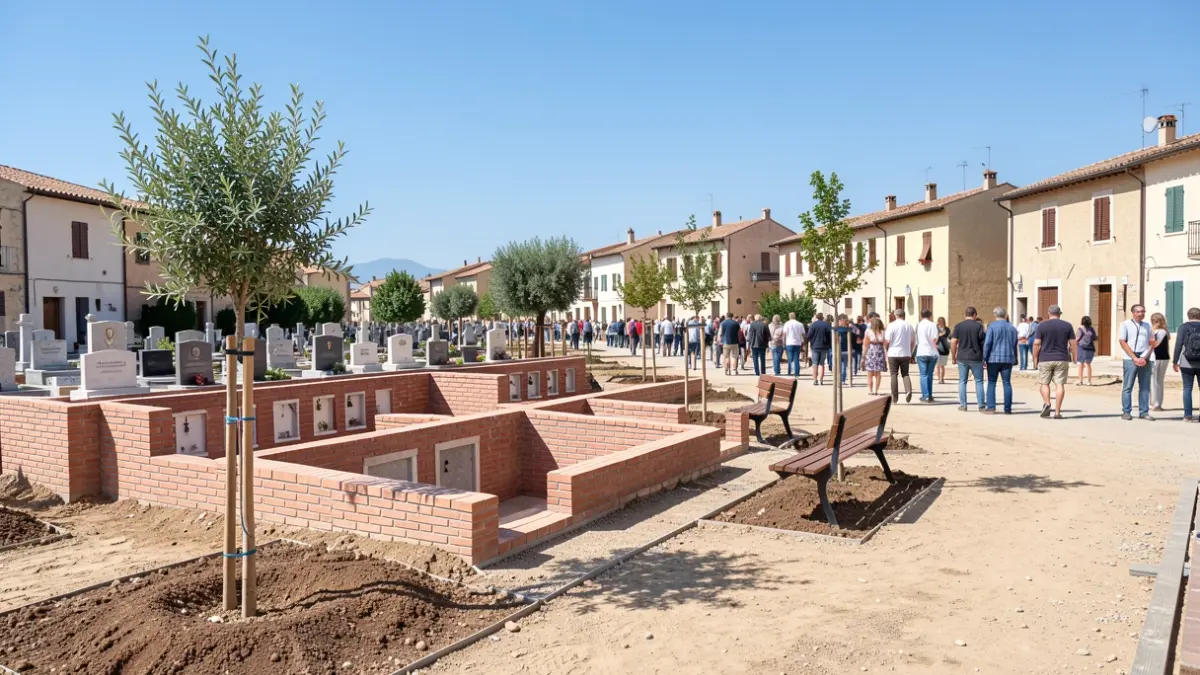 Generic image of cemetery expansion works.