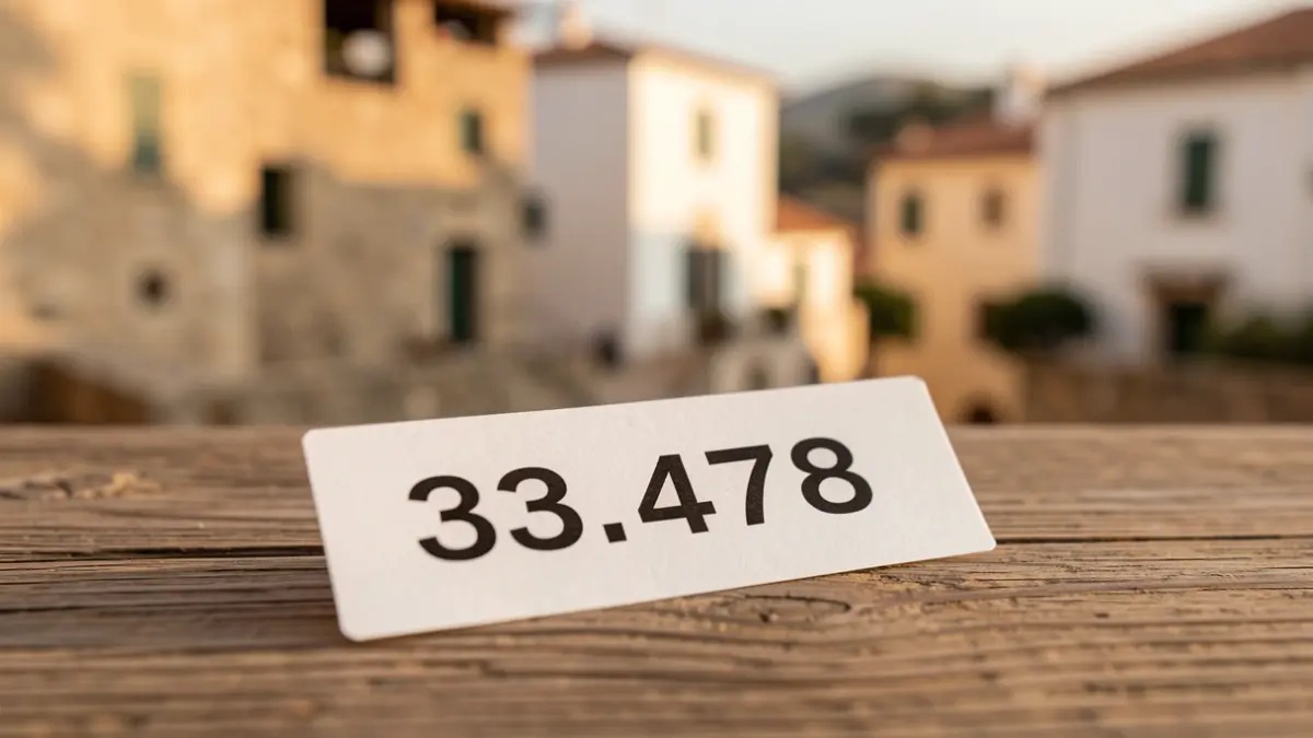 Image of a lottery ticket with the winning number.