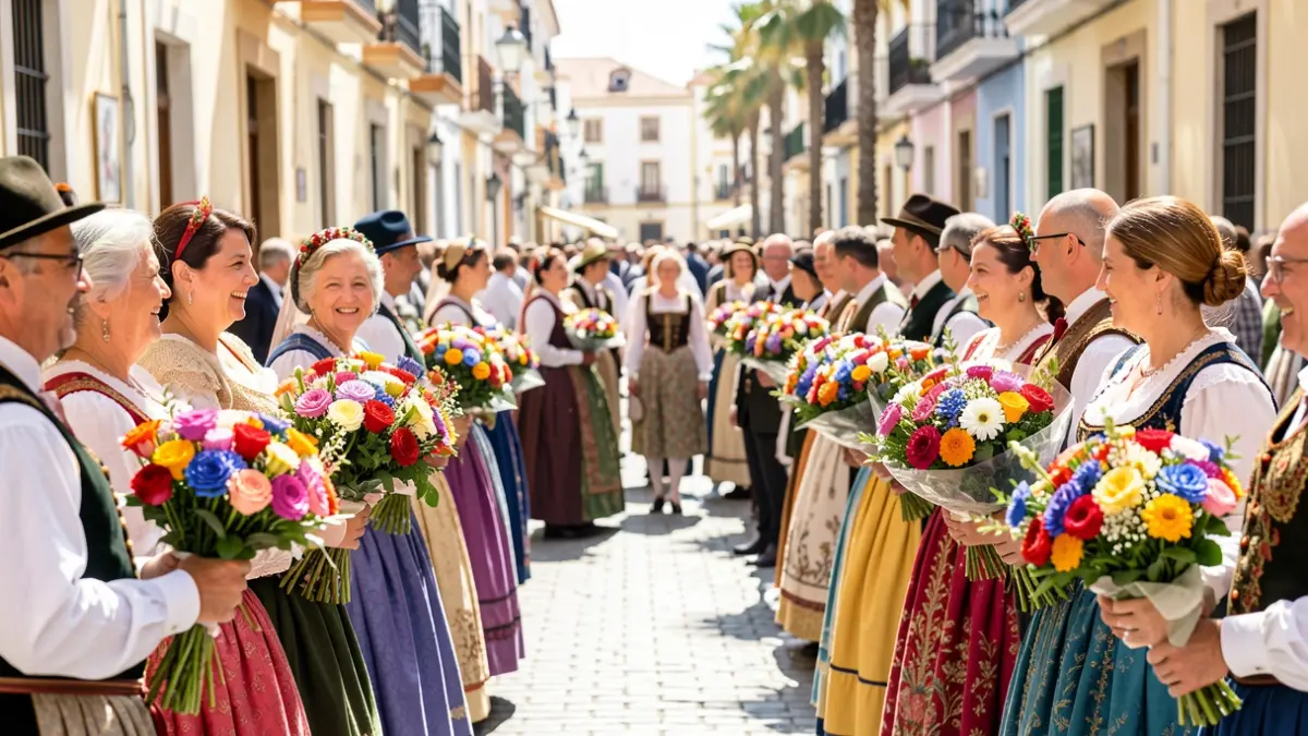 Imatge genèrica de la segona jornada de l'Ofrena de Flors de les Hogueres d'Alacant.