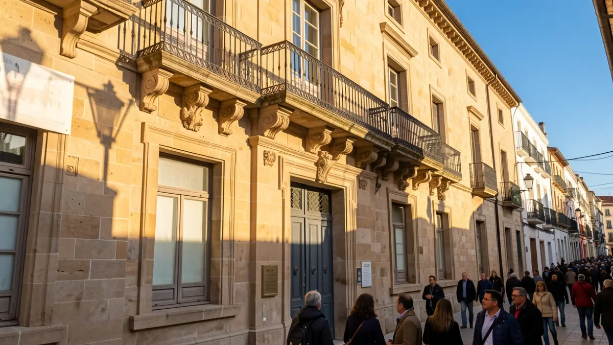 Imatge genèrica de la façana d'un ajuntament valencià amb llum de vesprada.