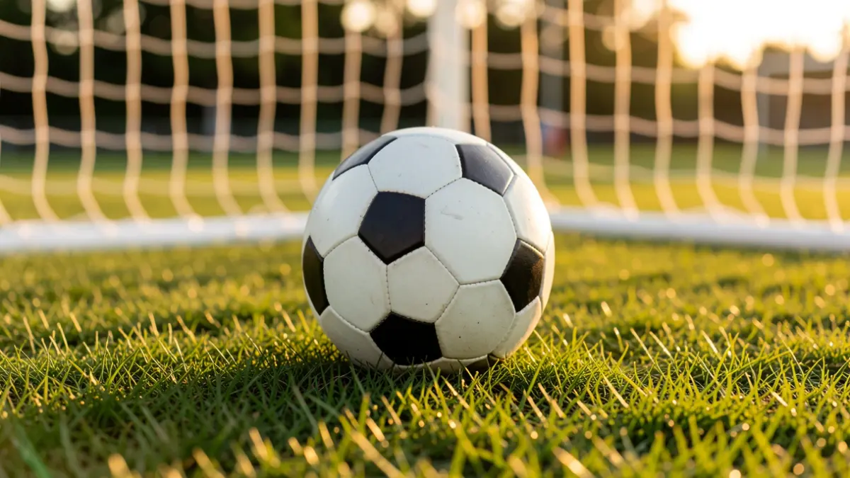 Imatge genèrica d'una pilota de futbol sobre la gespa d'un estadi.