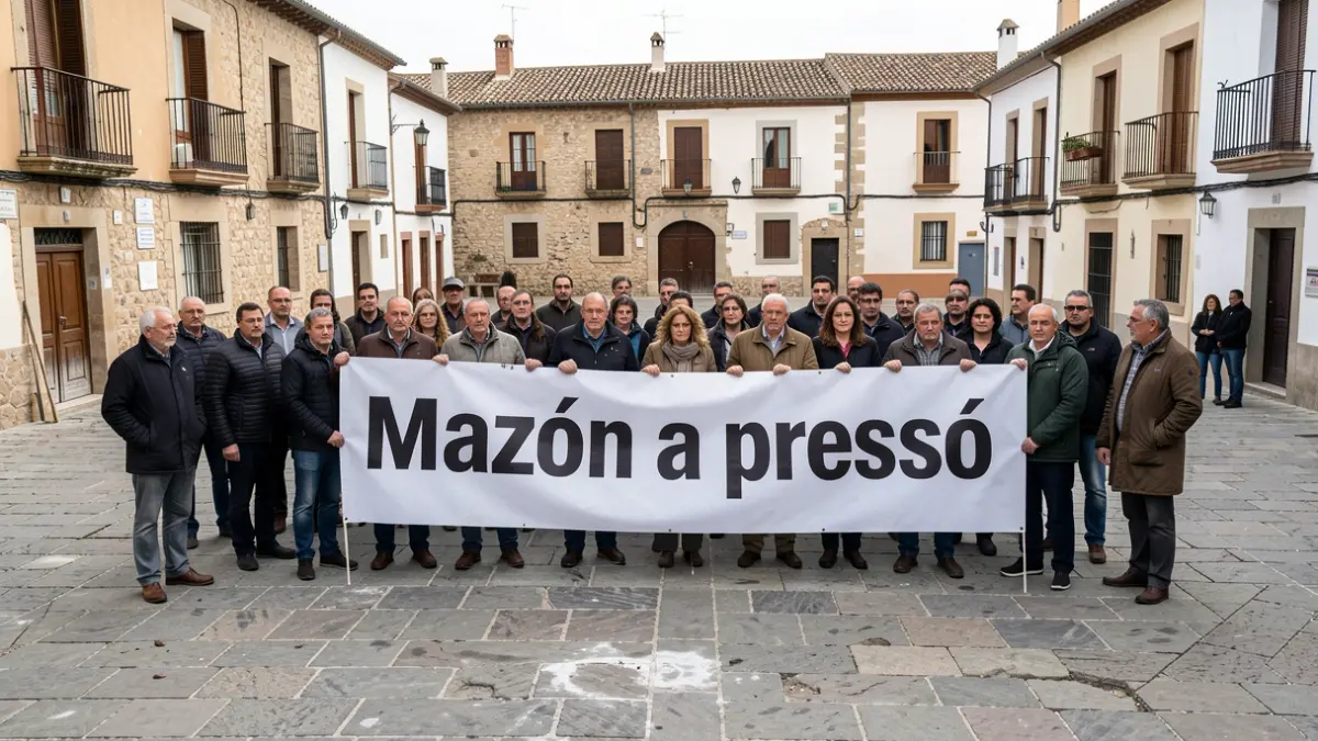 Manifestació a Paiporta contra l'aforament de Carlos Mazón i per a exigir responsabilitats per la dana.