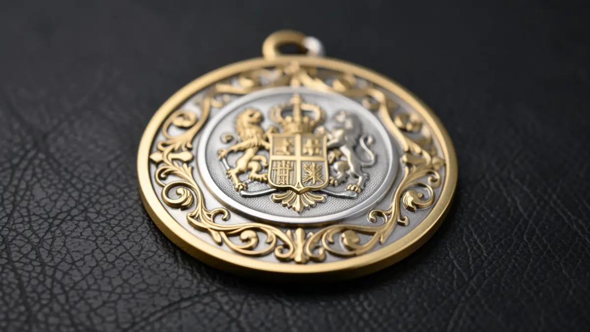 Generic image of gold and silver commemorative medals.