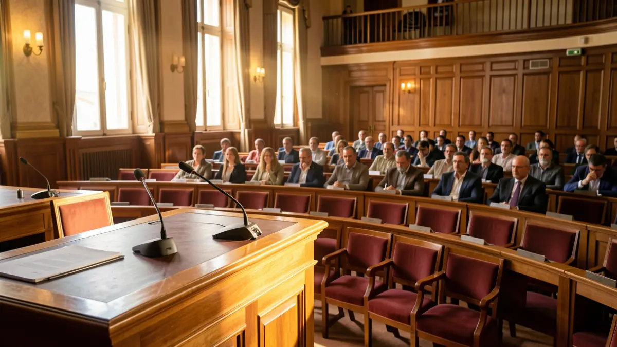 Generic image of a parliamentary session room.