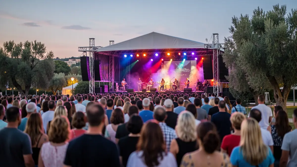 Generic image of an outdoor music festival in El Grau de Castelló.