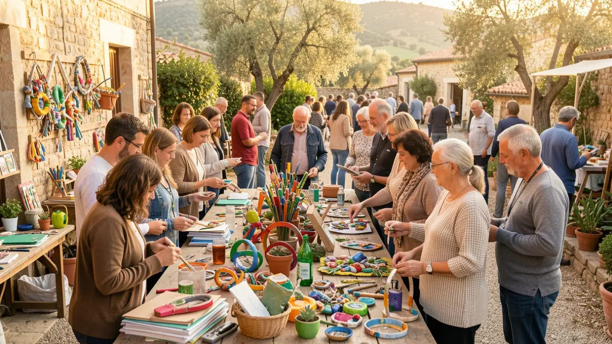 Imagen genérica de personas participando en talleres de reciclaje y reutilización.