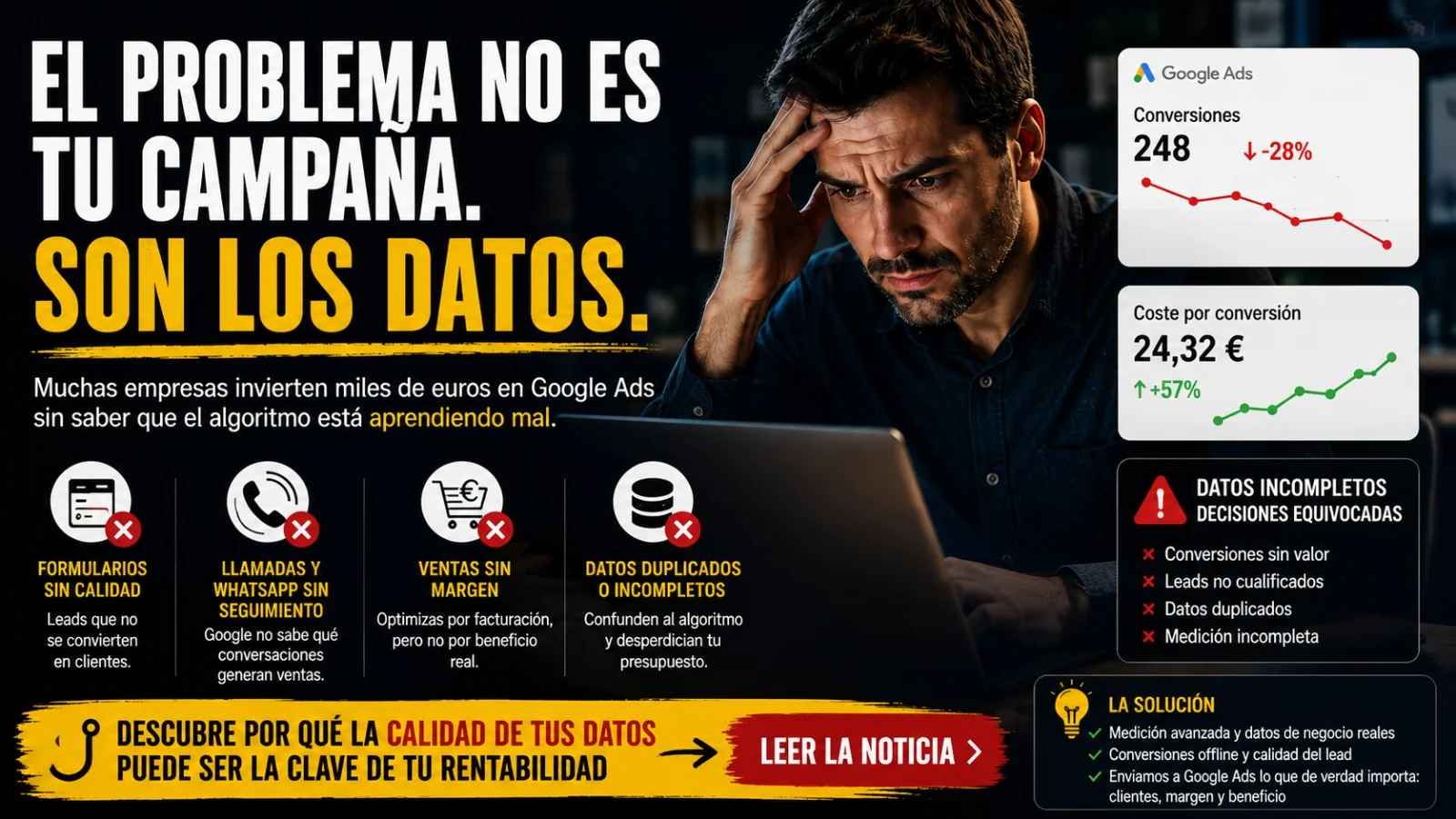 Convertiam converteix les dades en l'avantatge competitiu que moltes campanyes de Google Ads no tenen