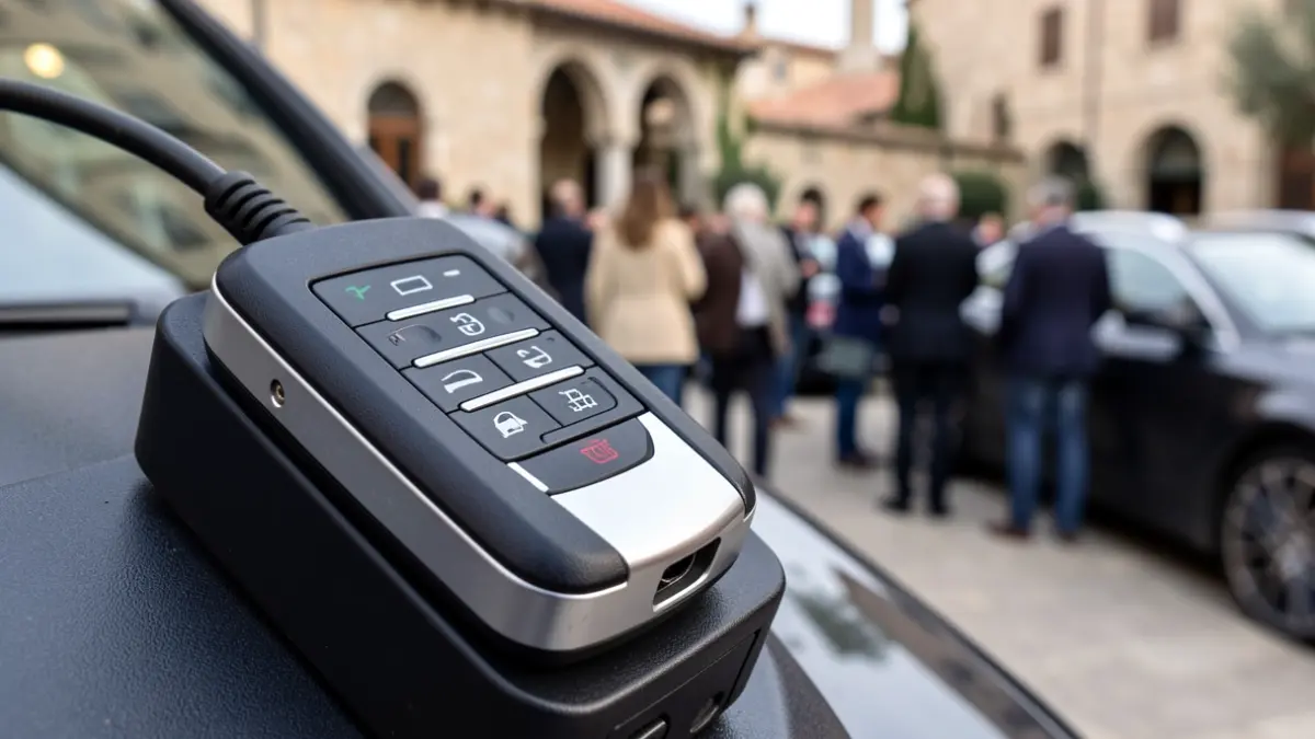 Imagen genérica de un dispositivo electrónico para clonar llaves de coche.