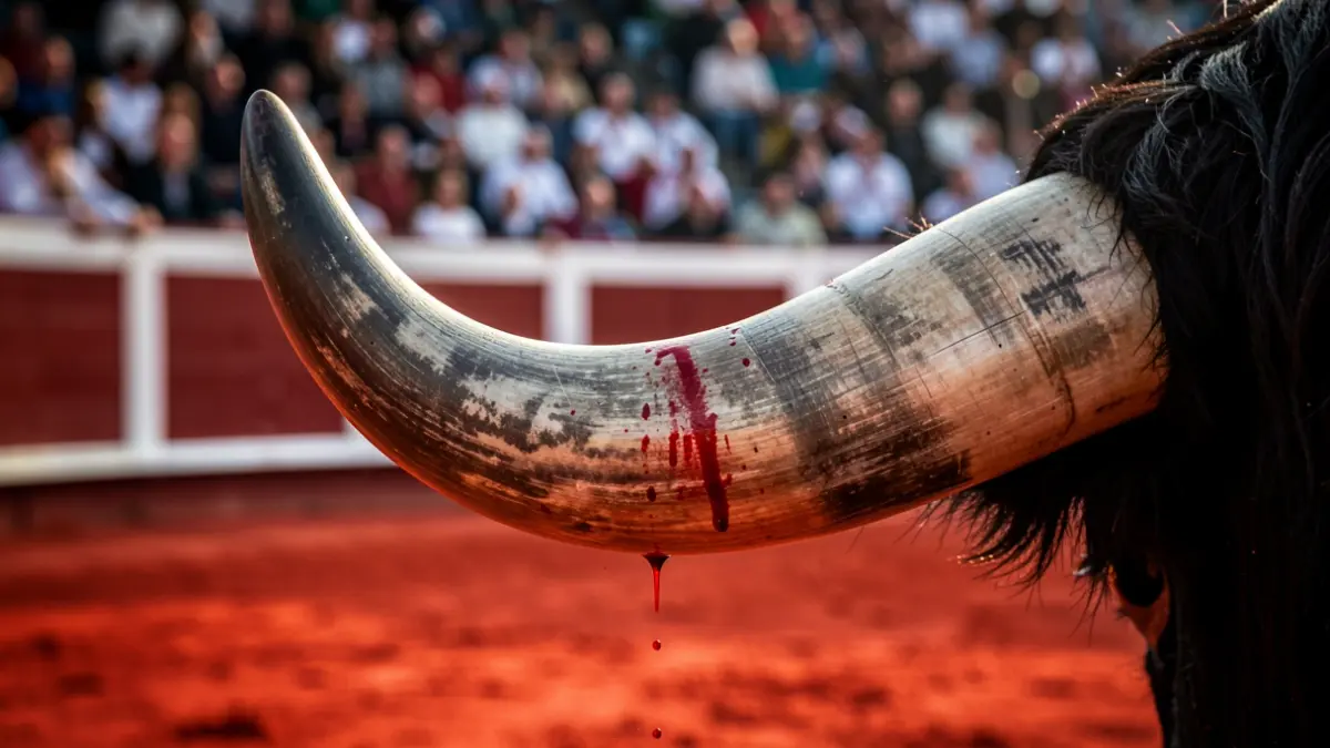 Imatge genèrica d'un bou en una plaça de toros.