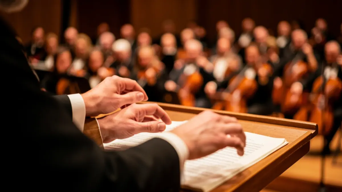 Imatge genèrica d'un director d'orquestra.