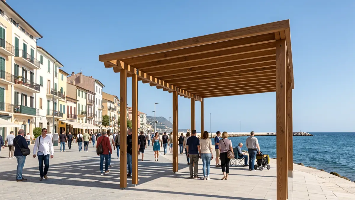 Image of the promenade area where the improvement works will be carried out.