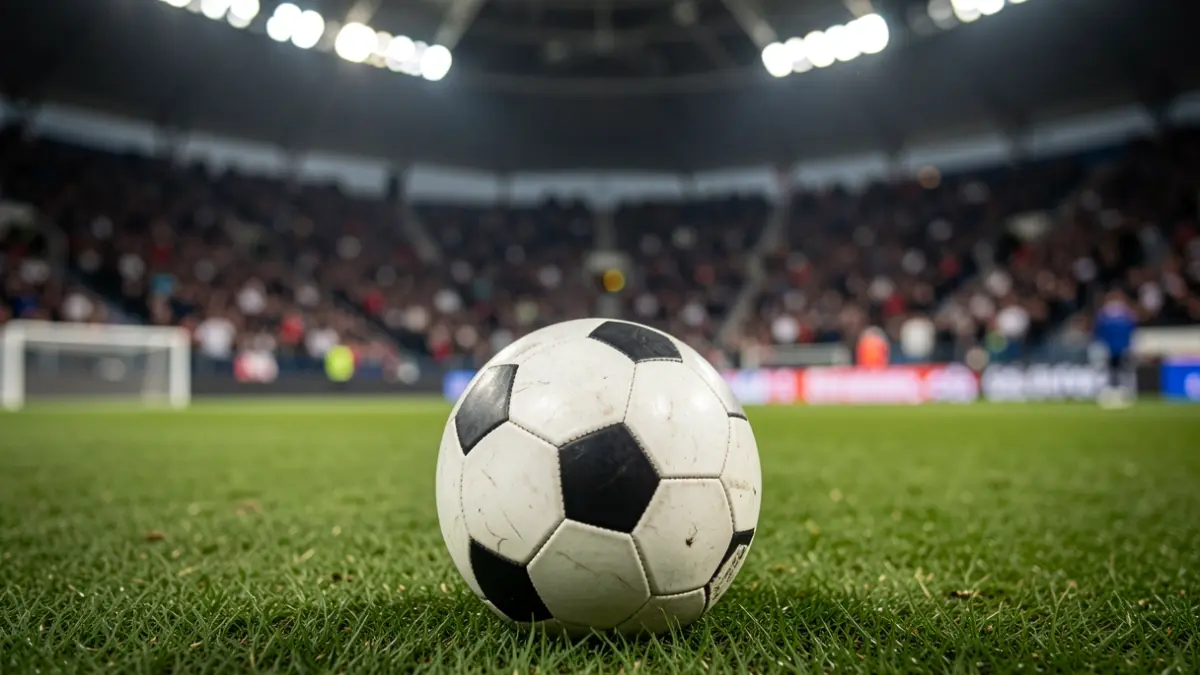 Imatge genèrica d'un camp de futbol amb una pilota.
