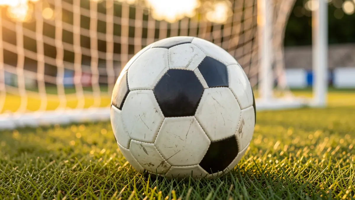 Imatge genèrica d'una pilota de futbol sobre la gespa d'un estadi.