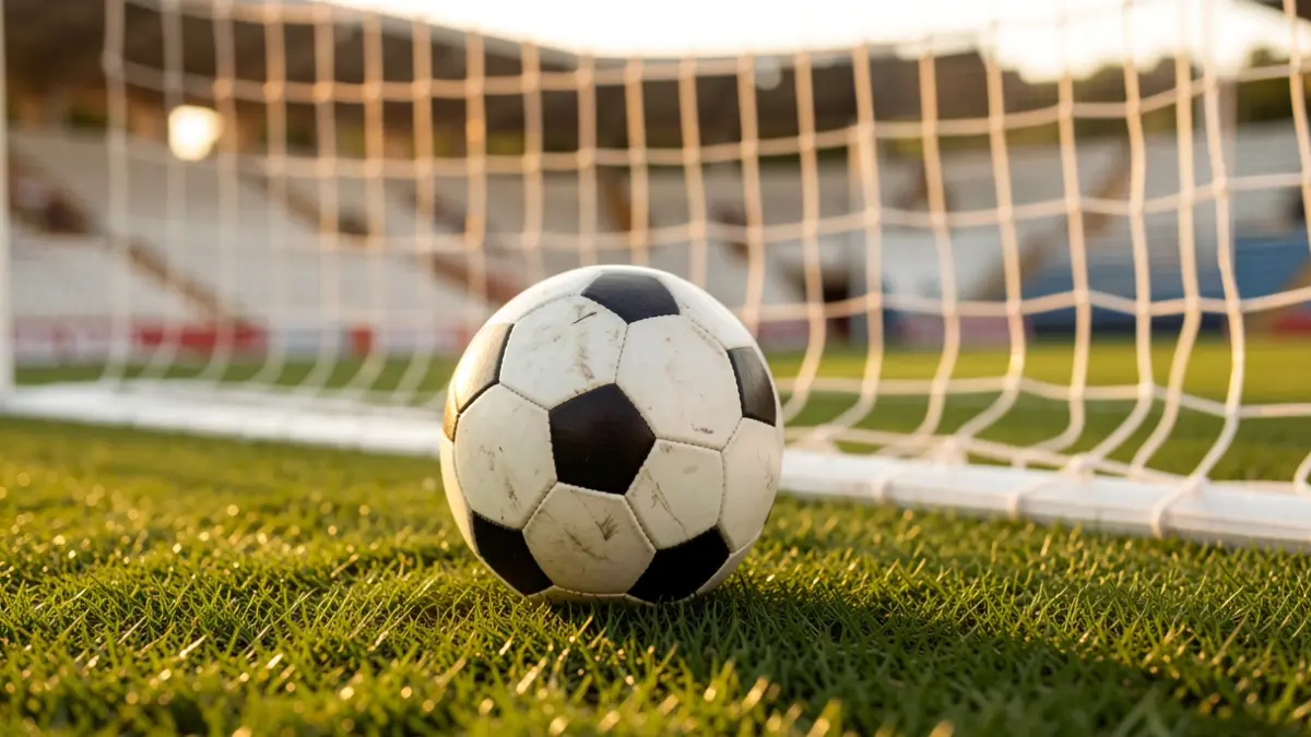 Imagen genérica de un balón de fútbol en un campo.