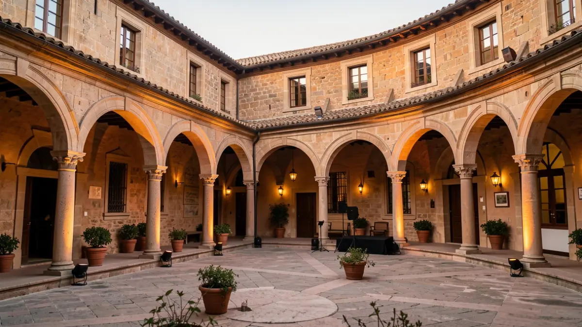 Imatge genèrica del claustre del Centre Cultural La Nau de València.