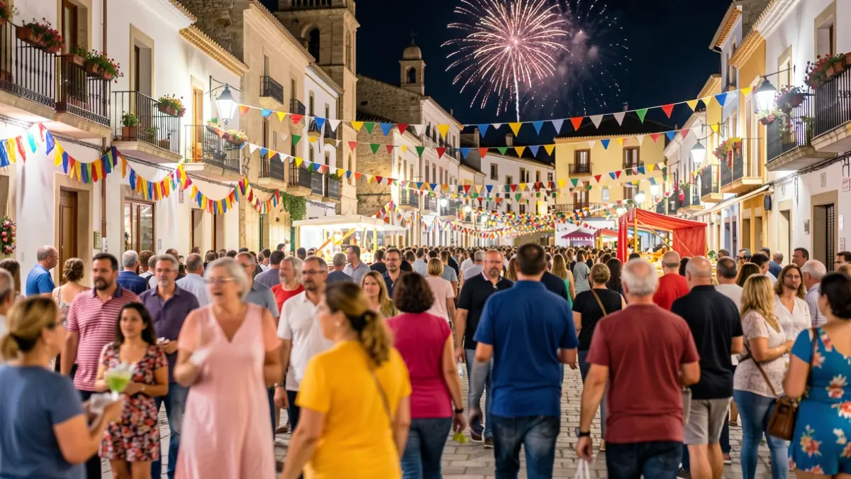 Imagen genérica de las fiestas de Sant Pere en El Grau de Castelló con gente y decoraciones.