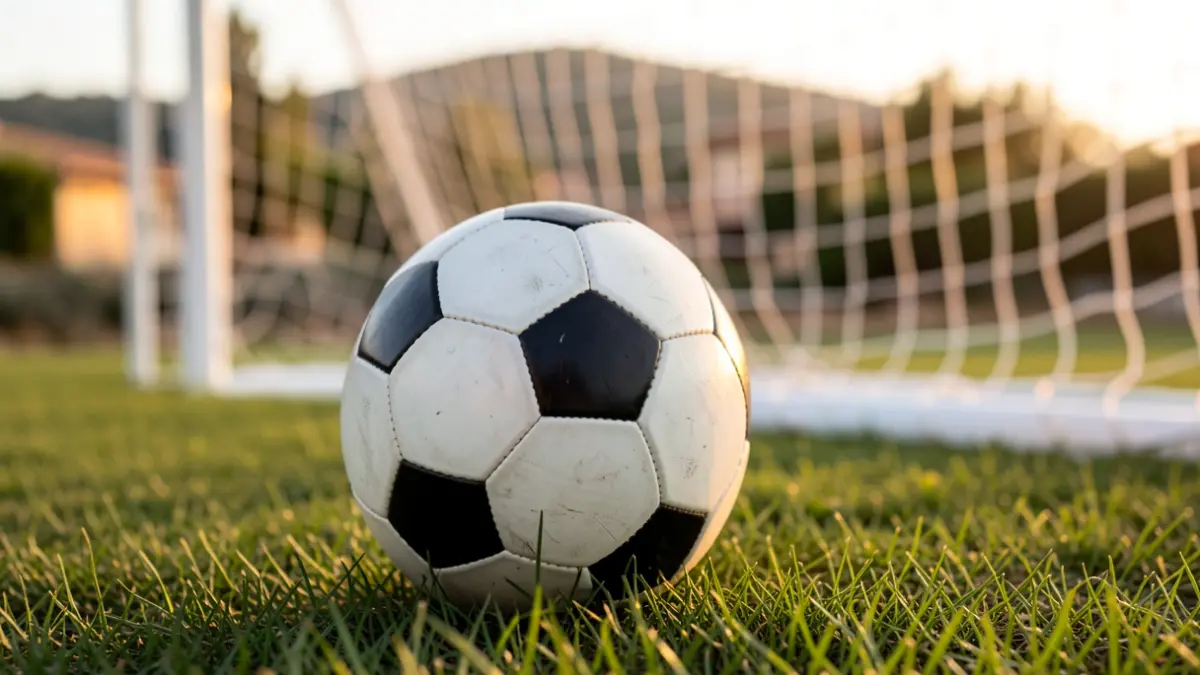 Imatge genèrica d'una pilota de futbol en un camp.