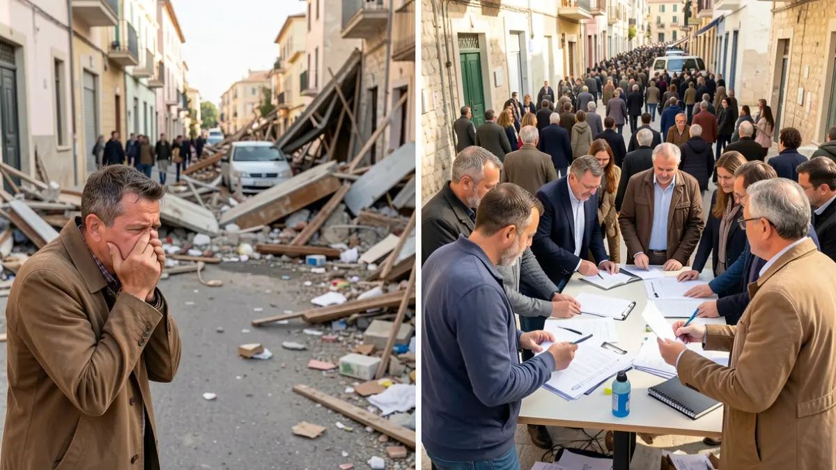 Imagen genérica de ciudadanos preocupados por la gestión post-inundación y el auge de movimientos municipalistas en L'Horta Sud y Nord.