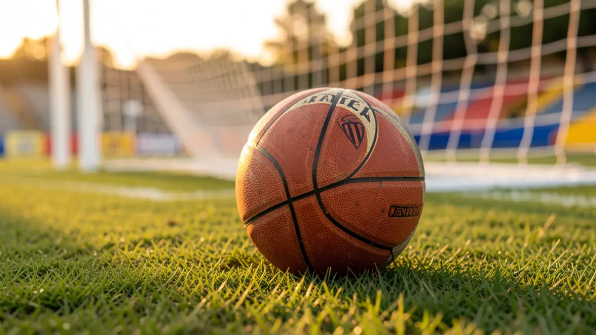 Generic image of a basketball on grass.