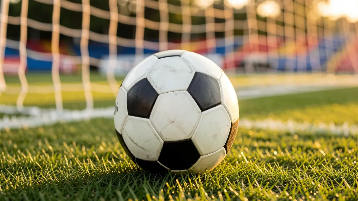 Imagen genérica de un balón de fútbol en un campo.