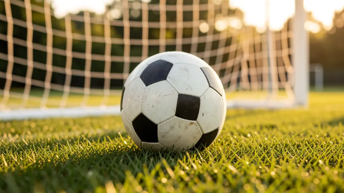 Imatge genèrica de futbol amb una pilota sobre la gespa.