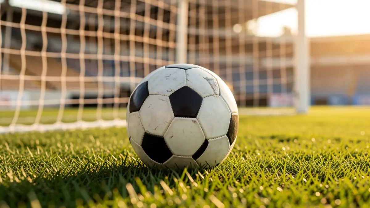 Imagen genérica de un balón de fútbol en un campo.