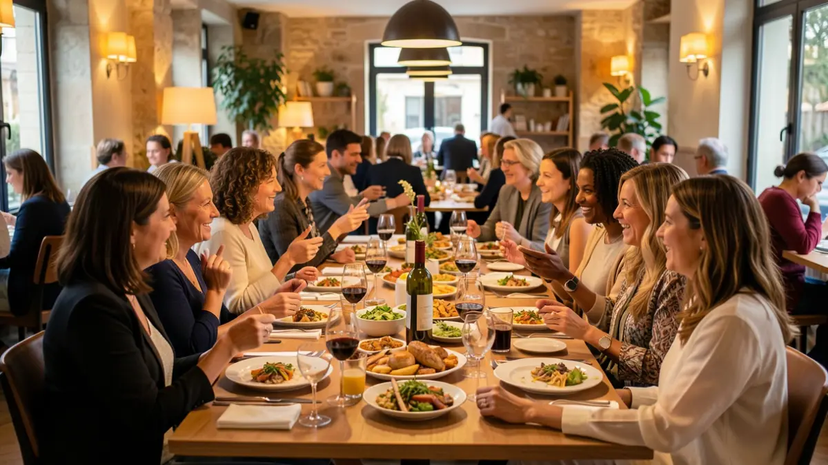 Imagen genérica de mujeres compartiendo una sobremesa en un ambiente gastronómico.