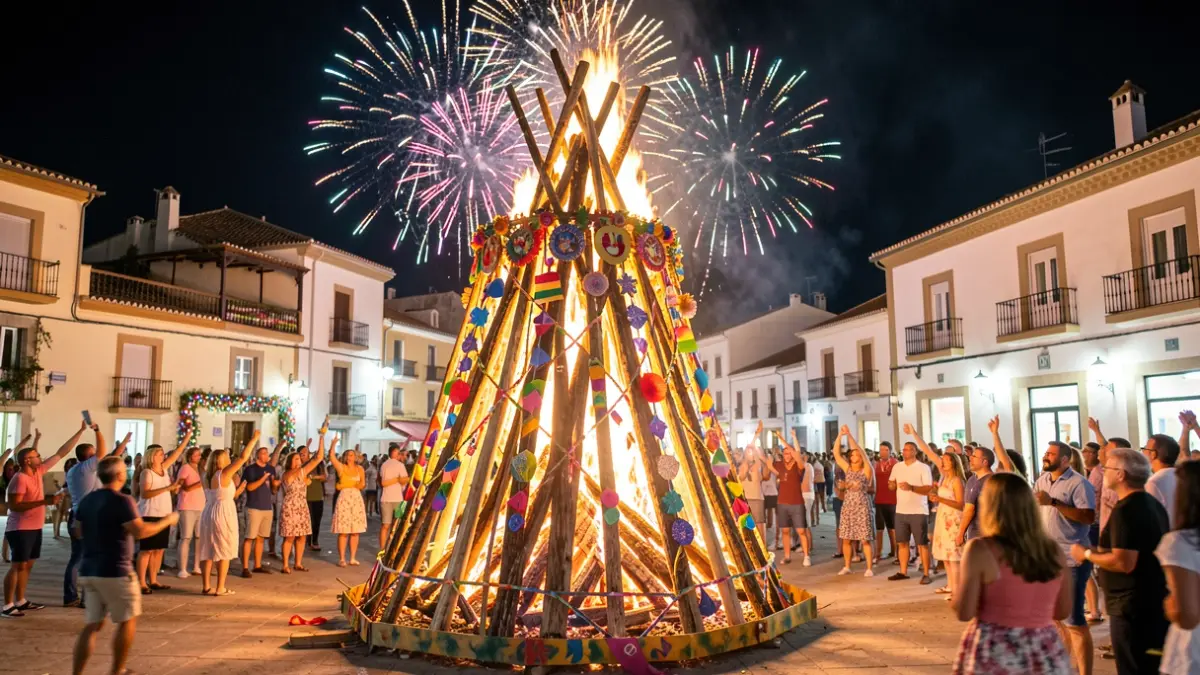 Imatge genèrica de la foguera Florida Portazgo durant les festes de Sant Joan a Alacant.