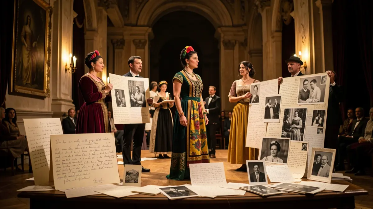 Imatge genèrica d'una representació teatral sobre Frida Kahlo.