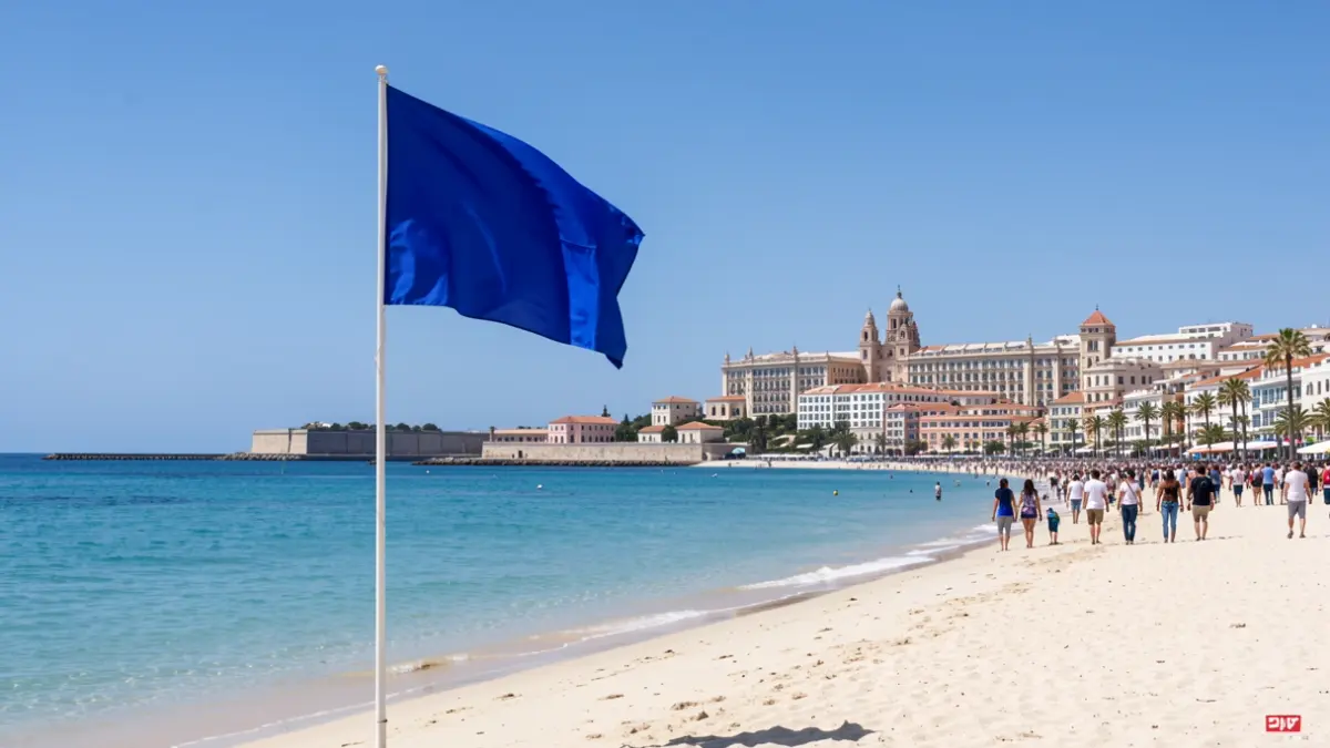 Generic image of Gandia beach with the Blue Flag.