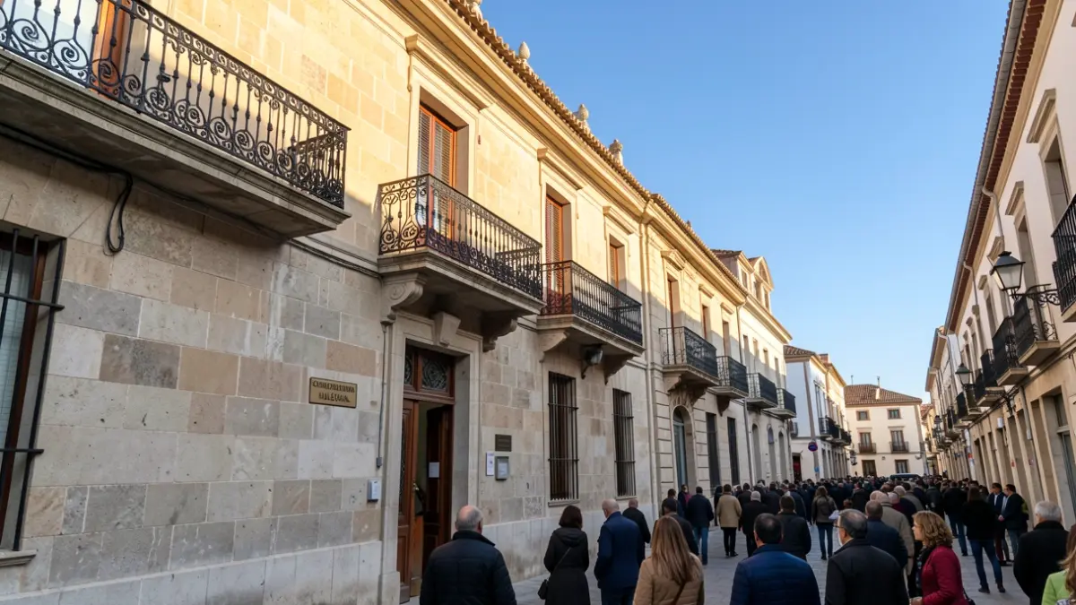 Imatge genèrica de la façana d'un ajuntament valencià amb balcó i sol de vesprada.