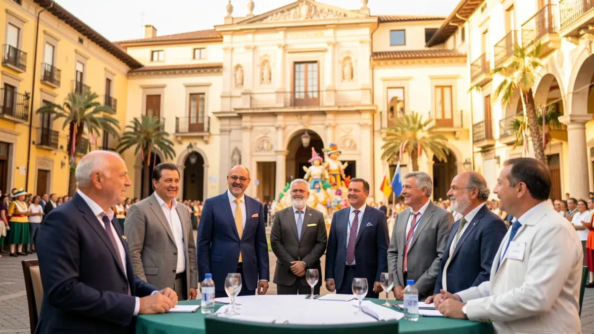 Recepción institucional en el Ayuntamiento de Gandia para el V Encuentro de Fallas Ravbal's.