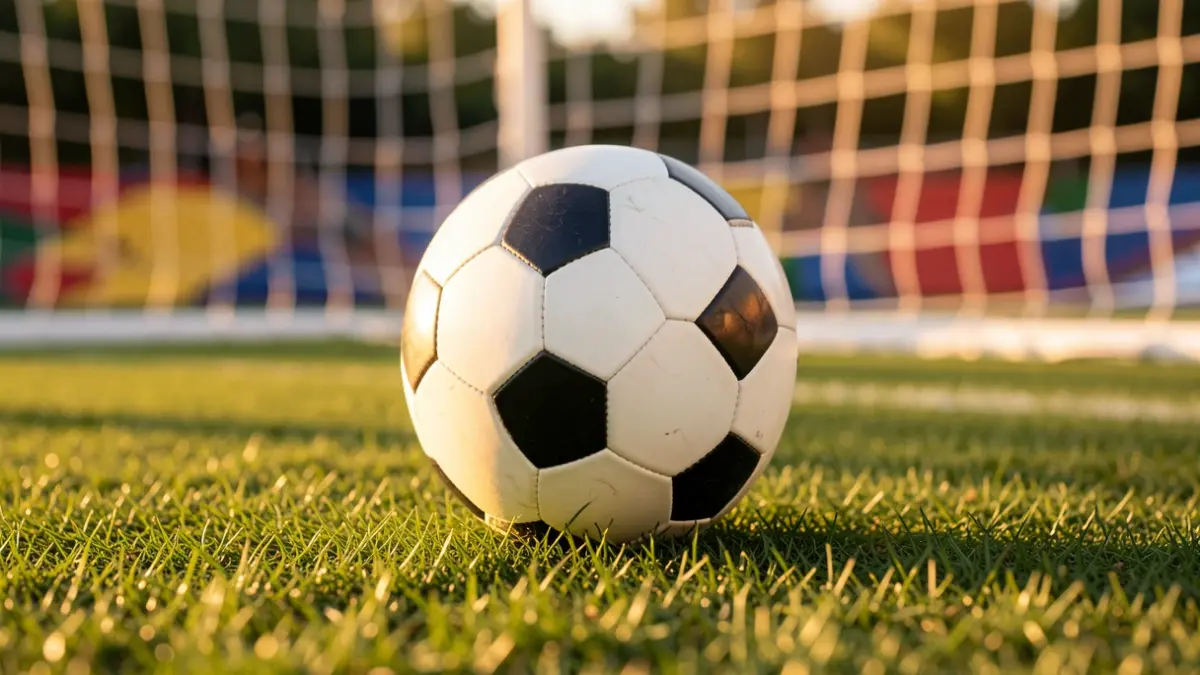 Imatge genèrica d'un camp de futbol amb una pilota.