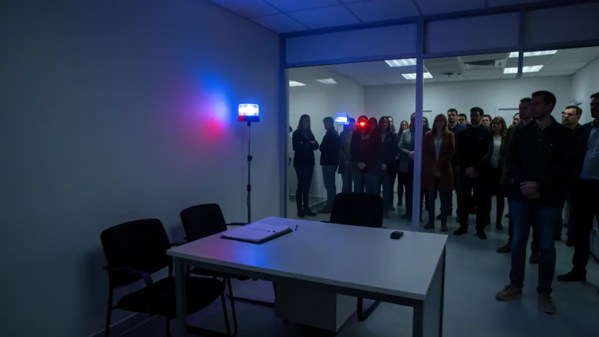 Imatge genèrica d'una consulta mèdica amb llums d'emergència.