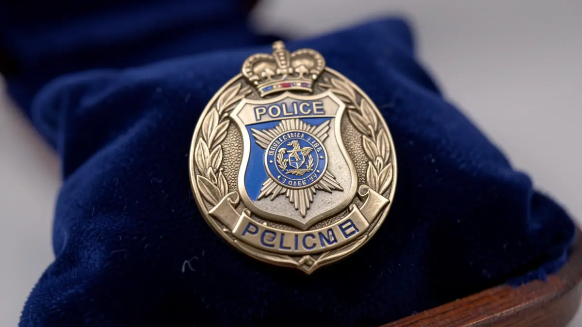 Imatge genèrica d'una medalla policial.